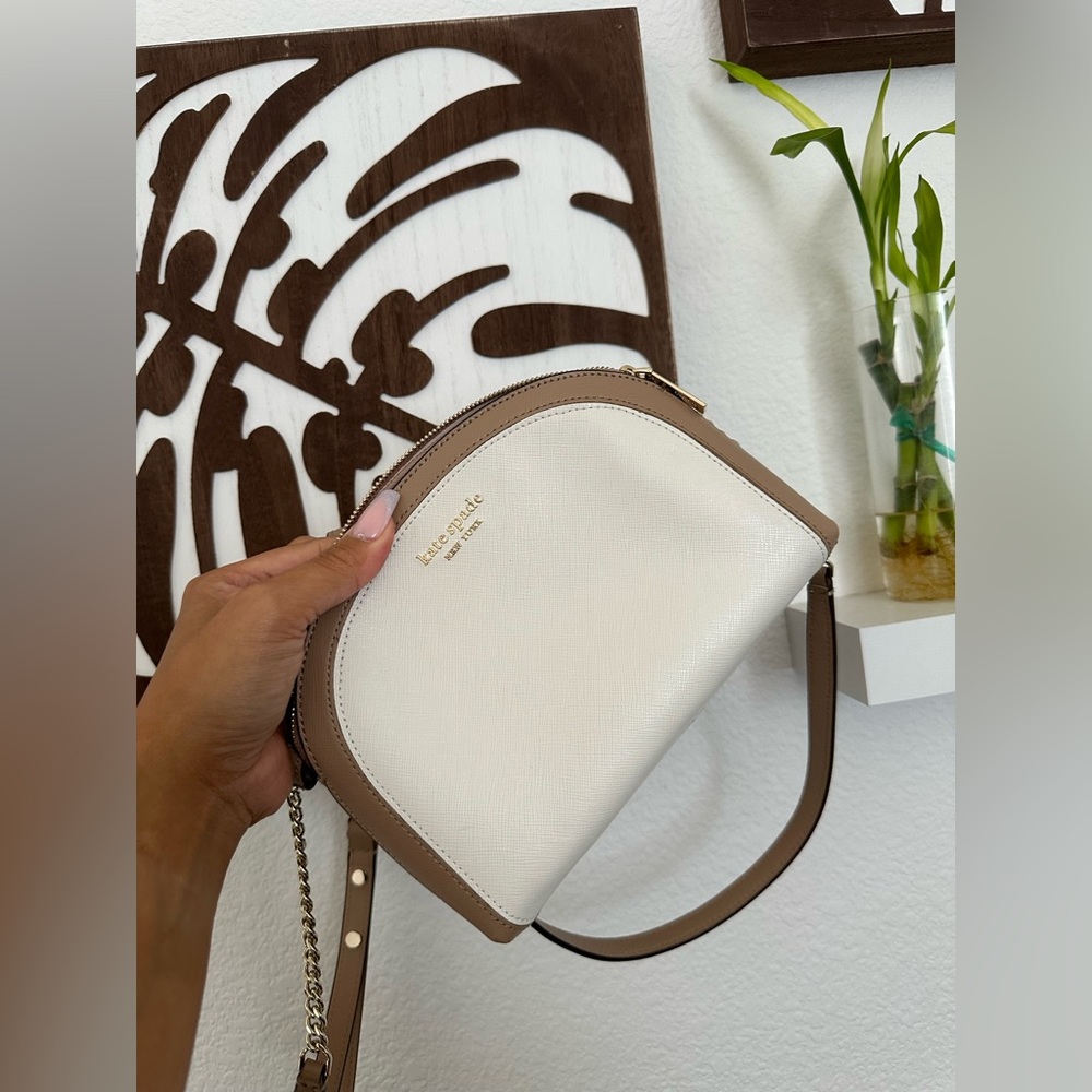 Kate Spade Spencer Double Zip Dome Leather Crossbody